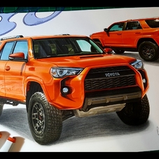 2015 Toyota 4Runner TRD Pro Artwork Drawing - The Cartist